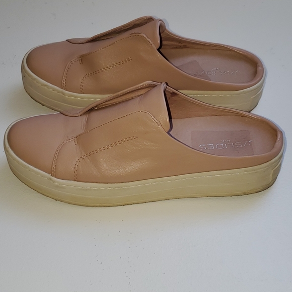 🌷J/SLIDES NYC Leather Slip-on Plataform Sneaker - Picture 4 of 8